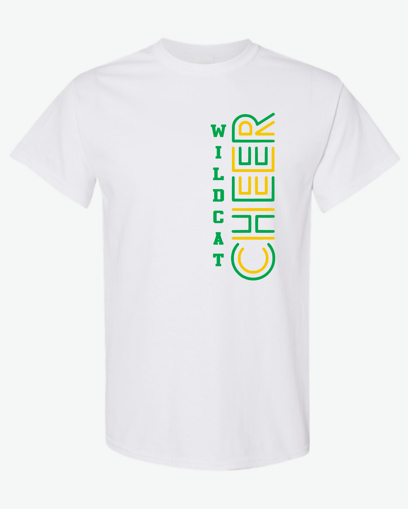 WILDCATS cheer - white t-shirts