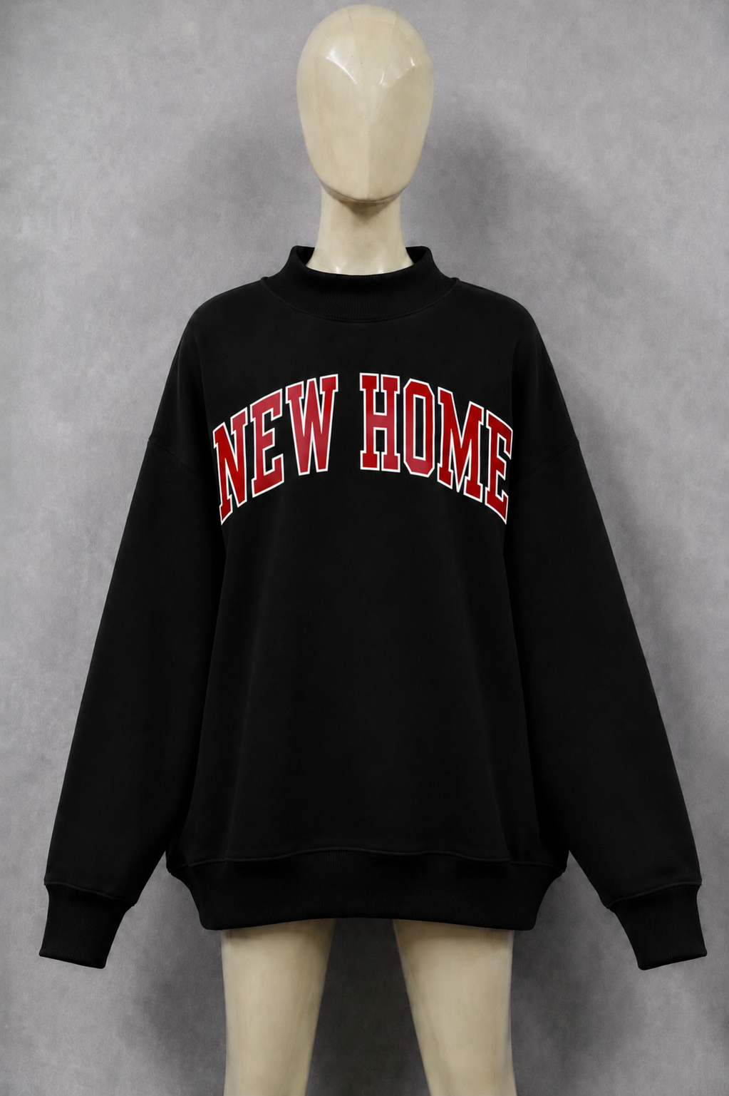 NEW HOME Reversible Mock-Neck