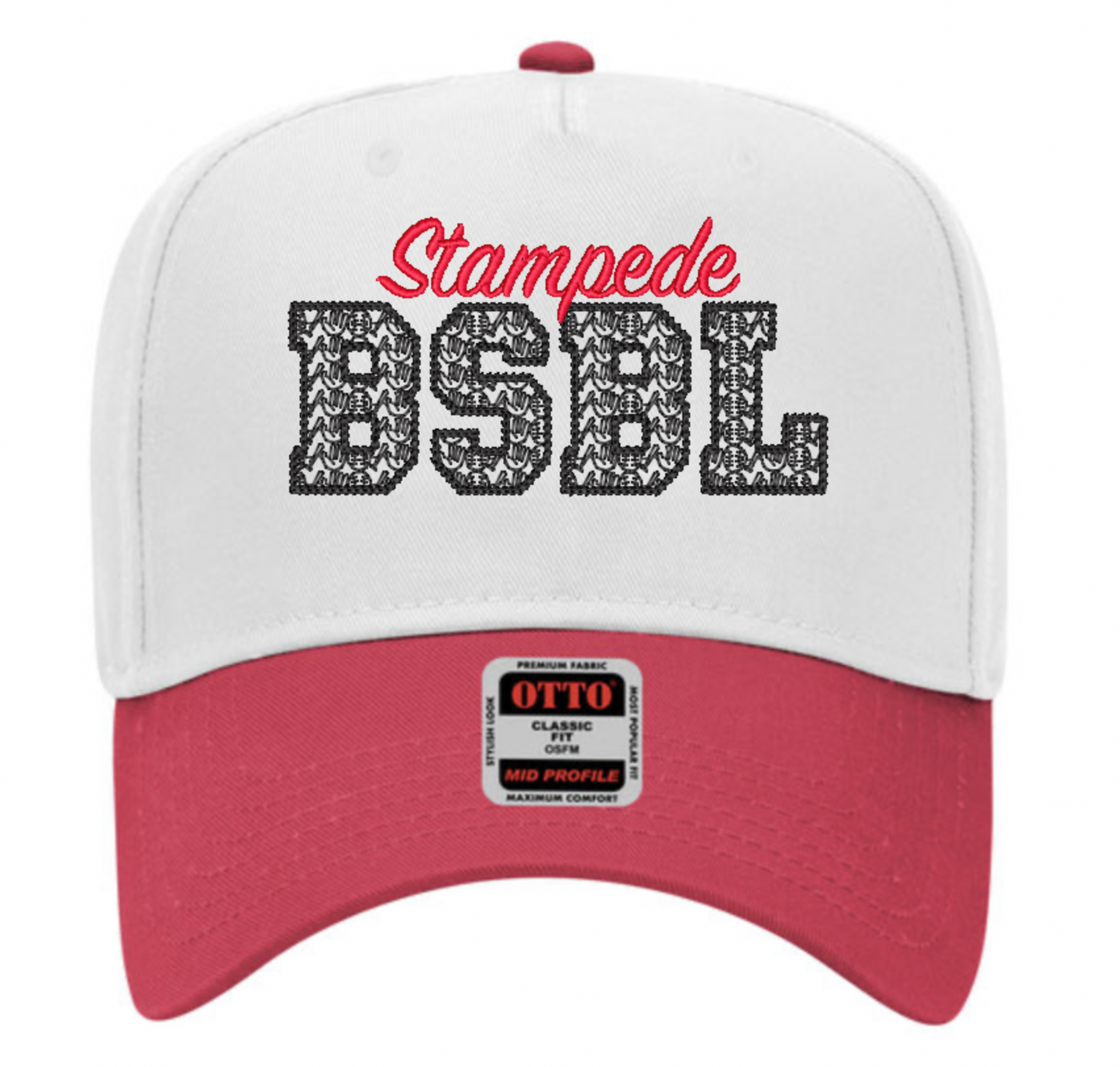 Stampede BSBL - Bat & Glove Embroidered Hat