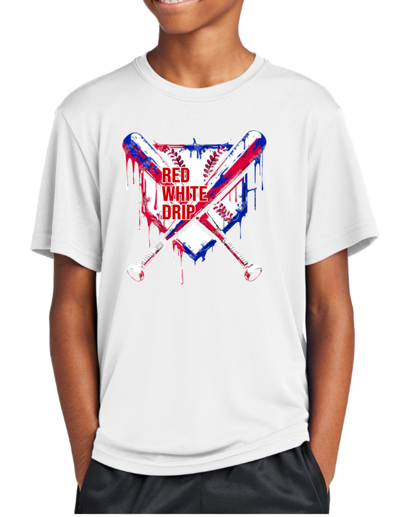 RED WHITE DRIP - USA