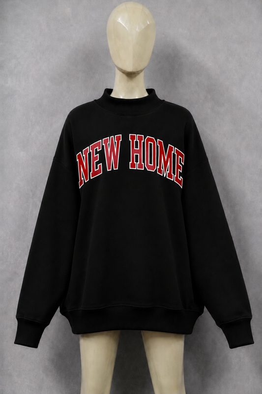 NEW HOME Reversible Mock-Neck