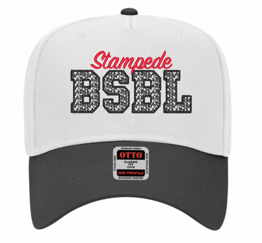 Stampede BSBL - Bat & Glove Embroidered Hat