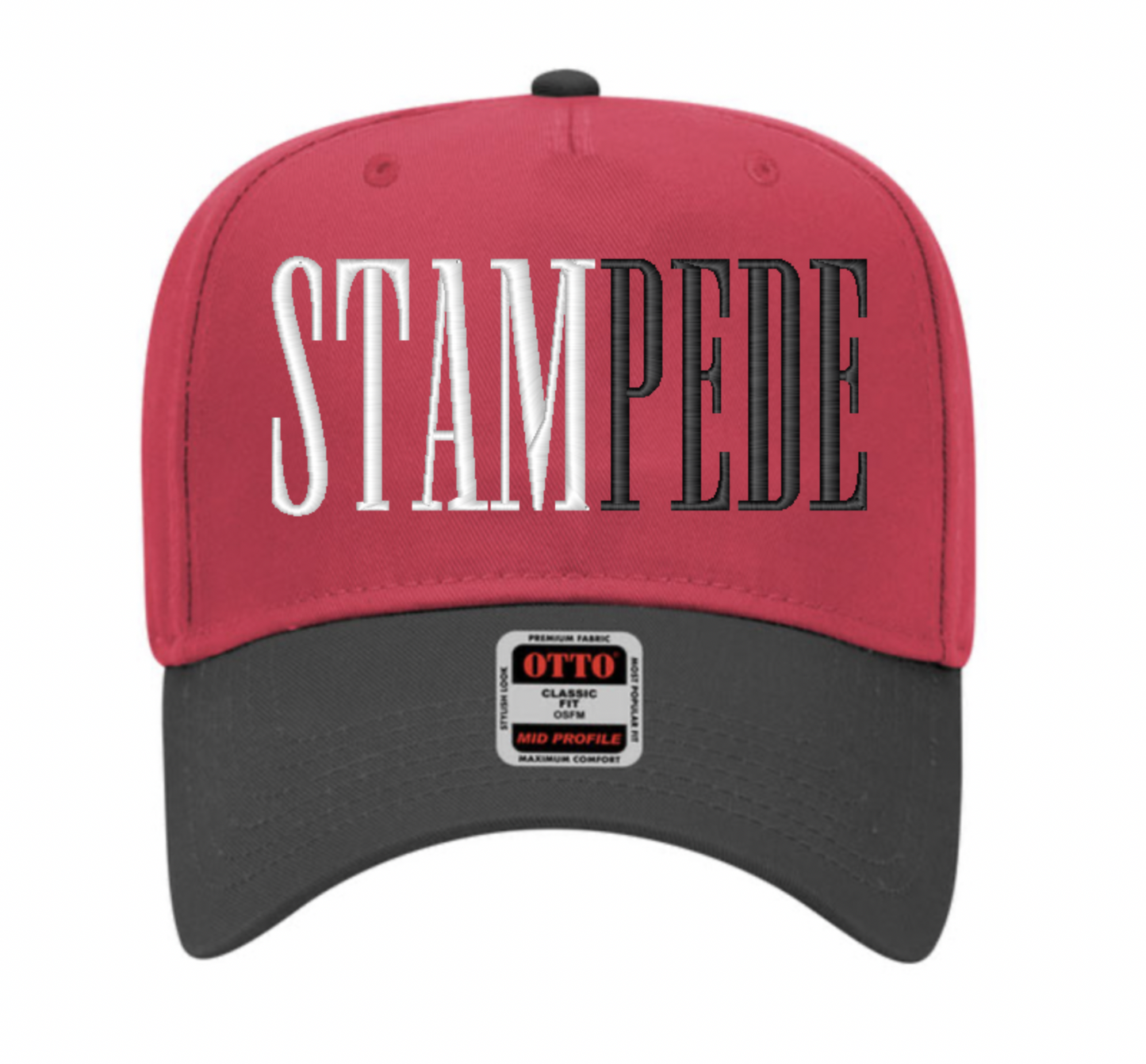 STAMPEDE split tone trucker hat