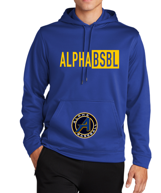 ALPHA BSBL - LONG SLEEVE HOODIE