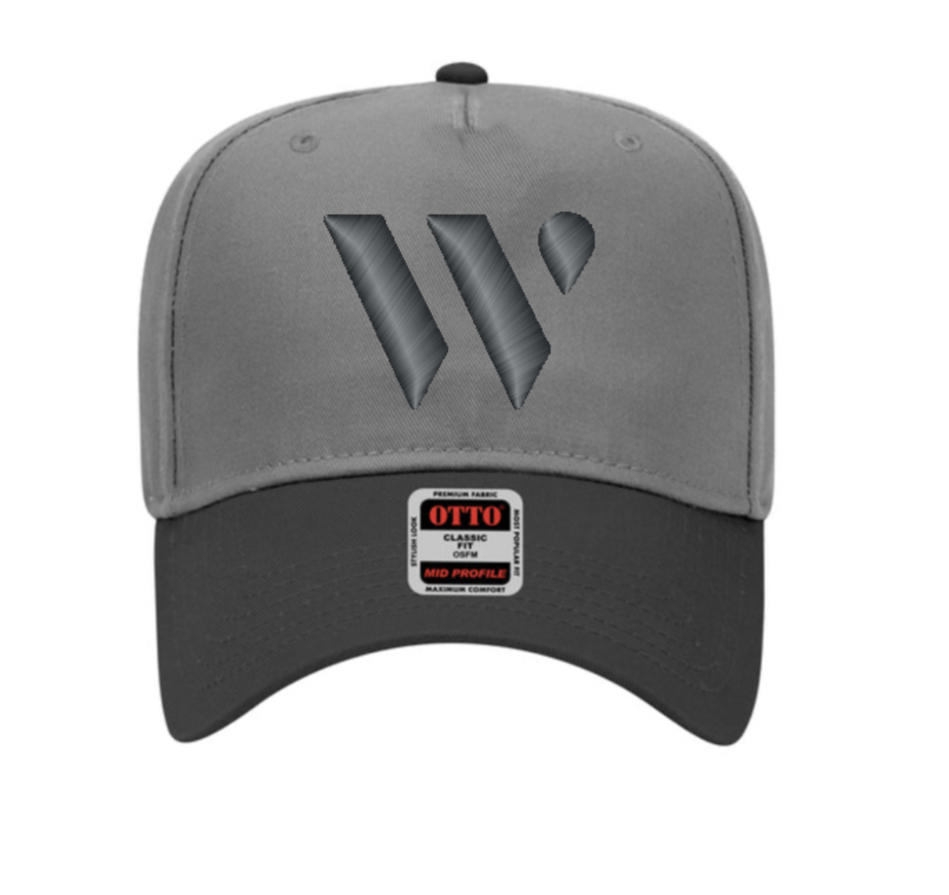 Water logo - monochrome hat