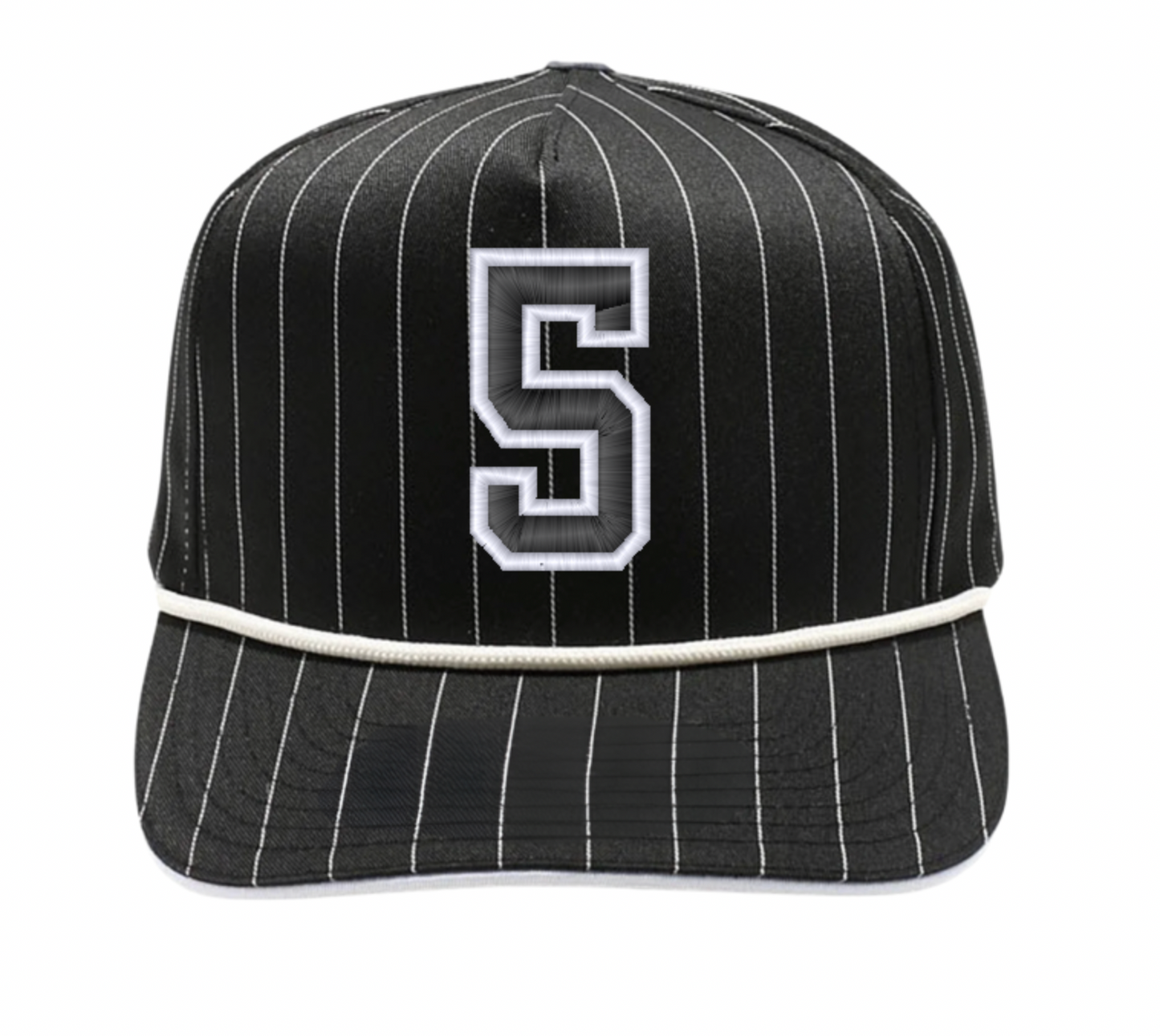 Custom number - pinstripe hat