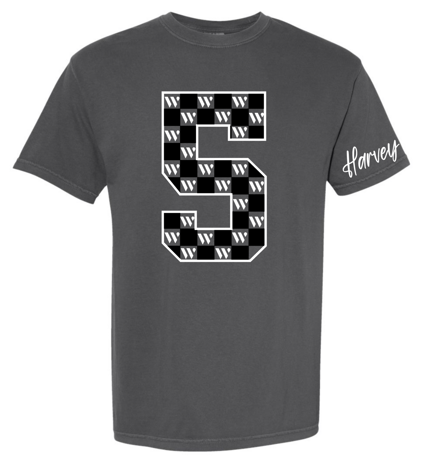 Water - Oversized custom number