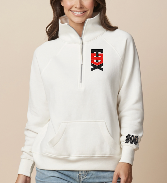 STX - 1/4 zip embroidered pullover
