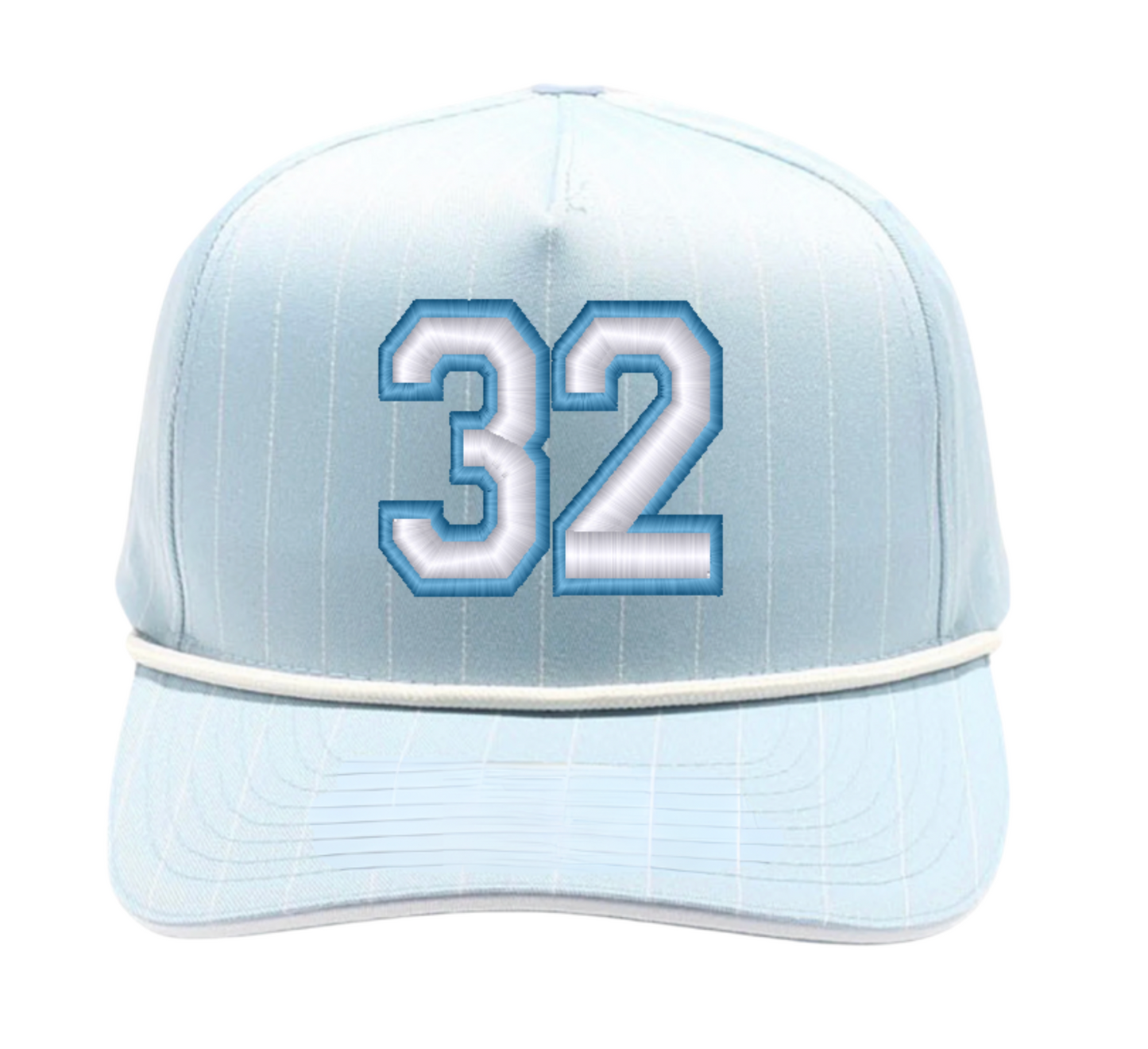 Naturals custom number - pinstripe hat