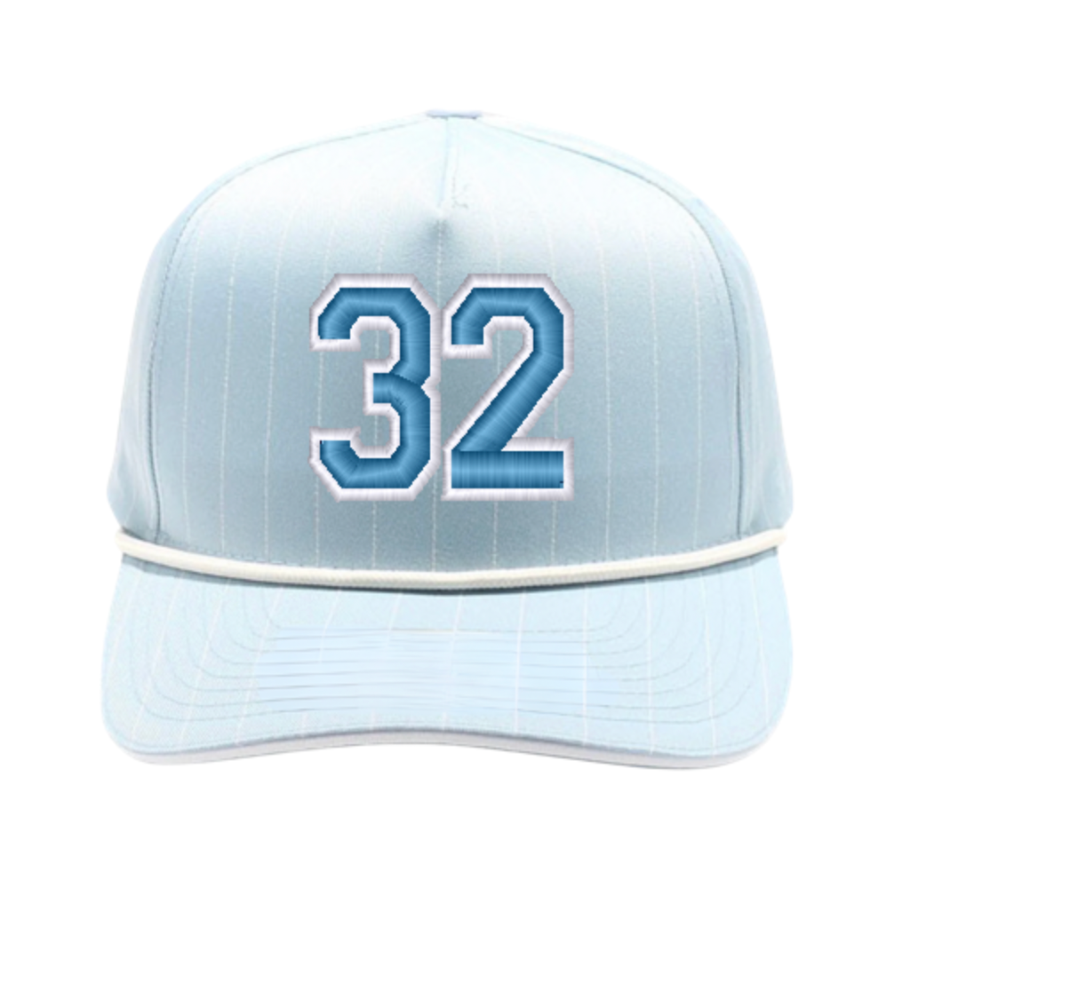 Naturals custom number - pinstripe hat