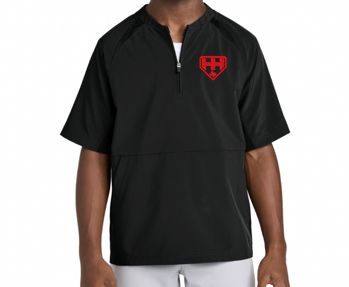 Heaters logo - Embroidered cage jacket pullover