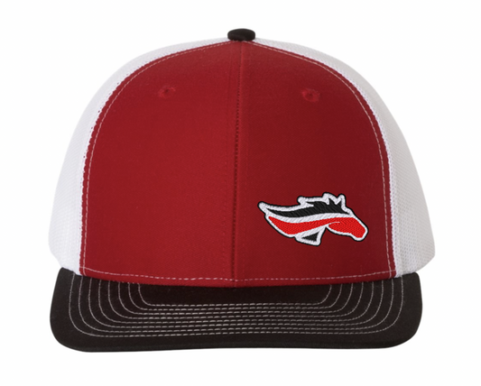 Stampede logo - Red/Black/White hat