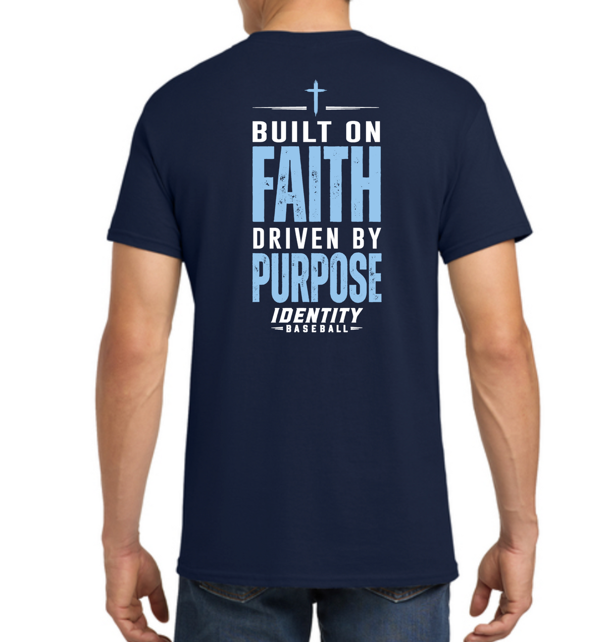 Identity Baseball - Built on Faith BACKSIDE