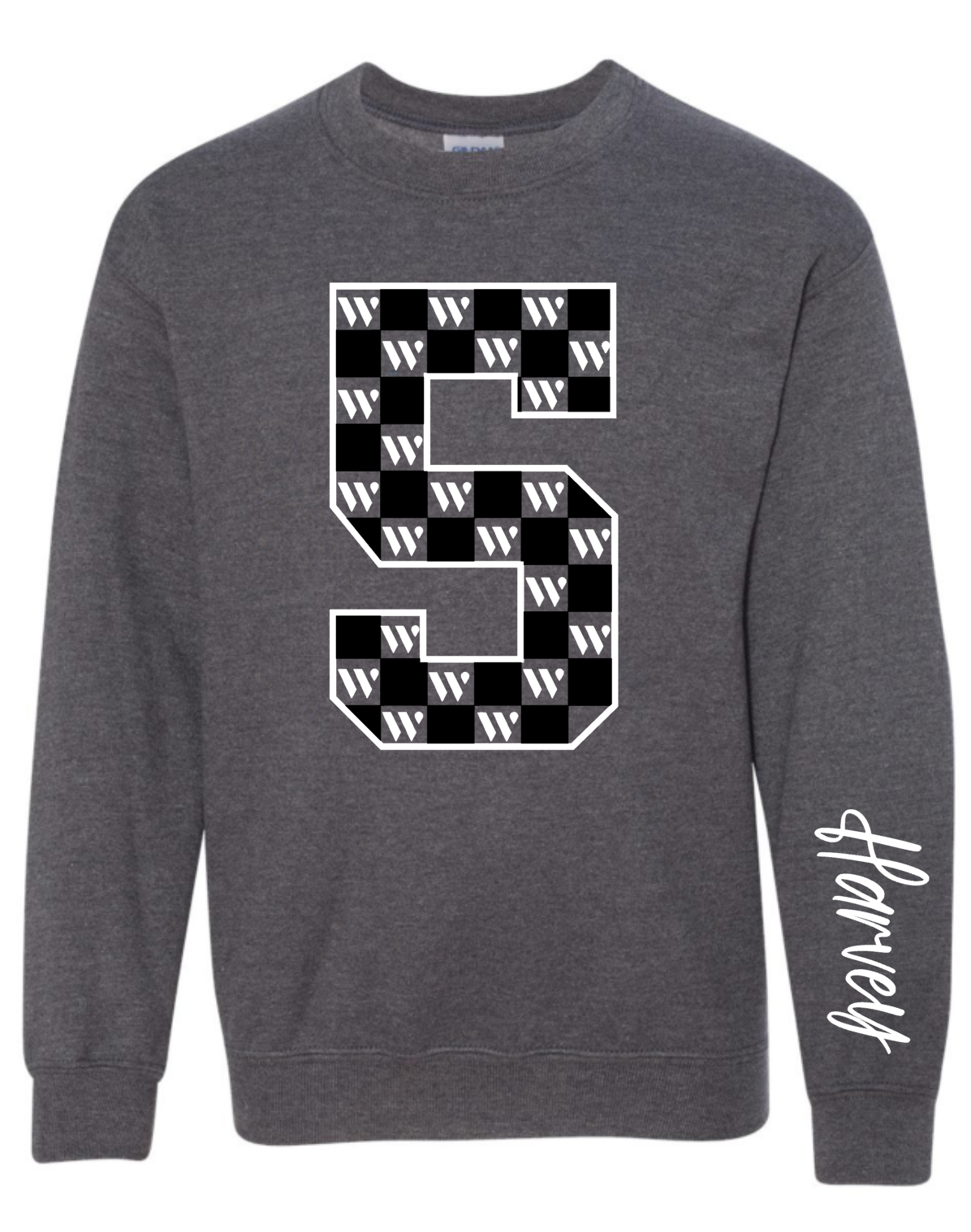 Water - Oversized custom number