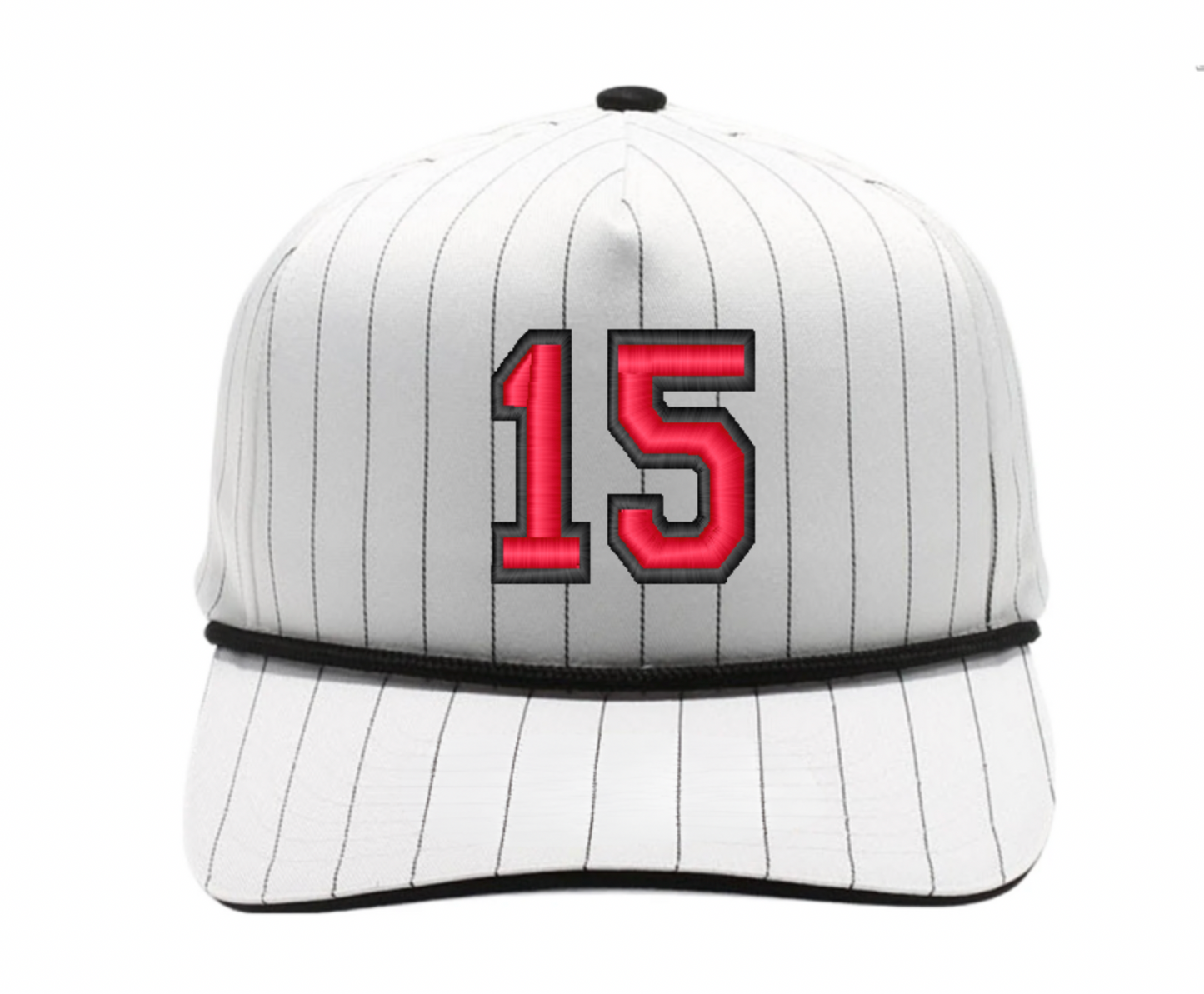 Stampede custom number - pinstripe hat
